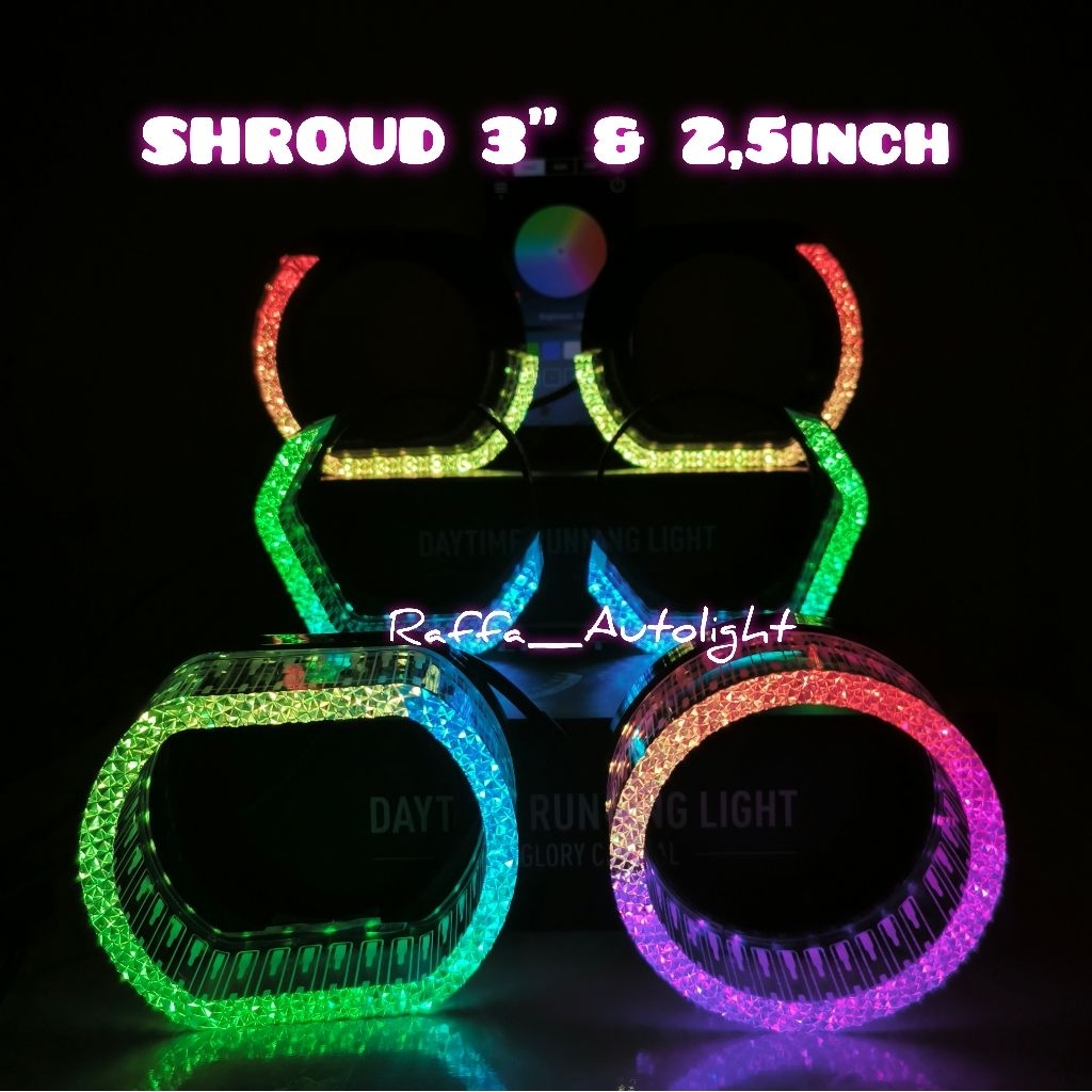 Shroud RGB 2.5inch & 3inch 210mode Bluetooth app Led Dmx Led Light For ...