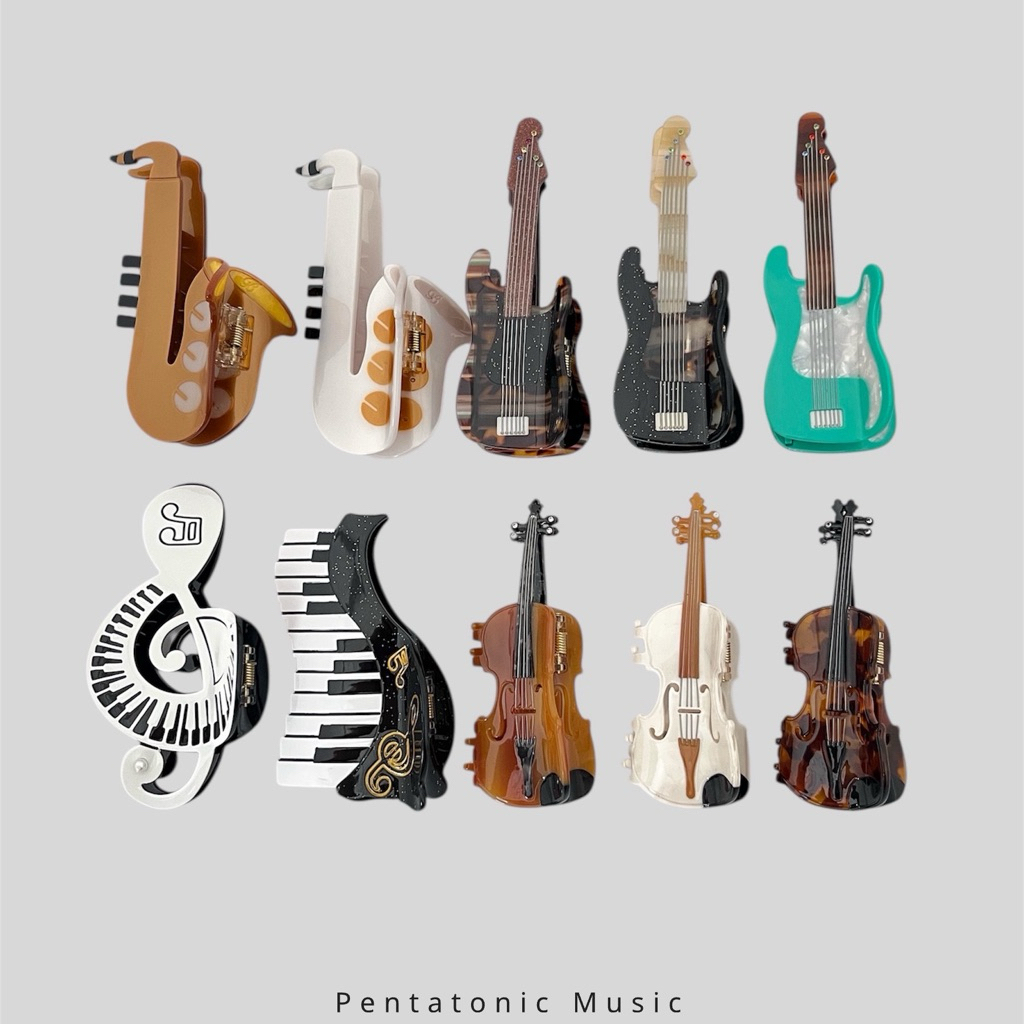 Musical Instrument Hair Clip Limited Edition Pentatonic Music Hair Clip ...