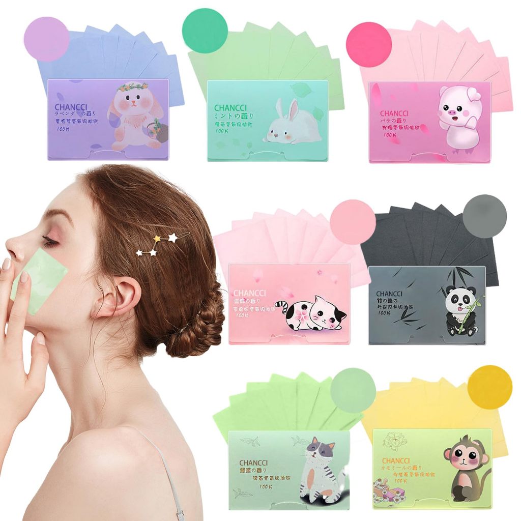 Oil Paper Face Oil Control Paper Absorbs Absorbs Excess Oil on the Face ...