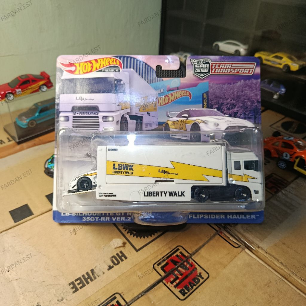 HOT WHEELS TEAM TRANSPORT LBWK LB SILHOUETTE NISSAN 35GT FLIPSIDER ...