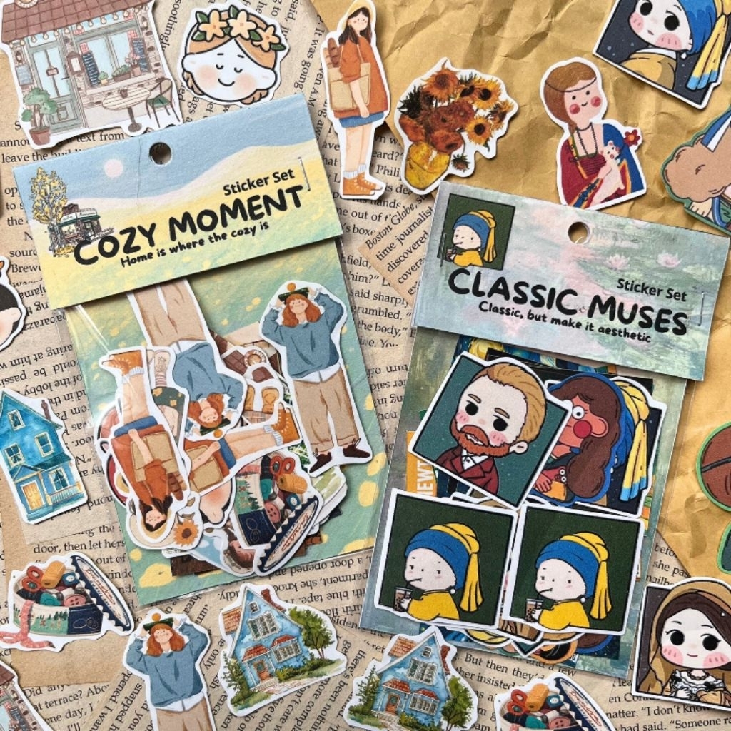 40pcs AESTHETIC HOME STICKER/pack aesthetic sticker/ vintage deco ...