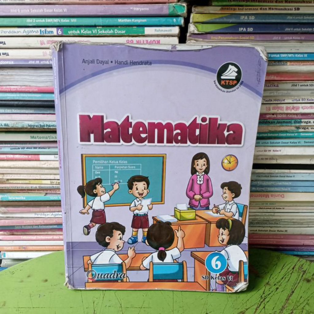 Mathematics Book for Elementary School/MI Grade 6/VI Ktsp Quadra ...