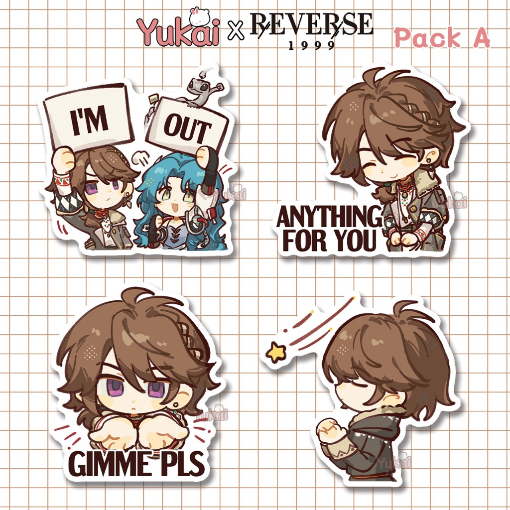 1999 Premium Name Day Reverse Sticker - Waterproof Anime Sticker Pack ...