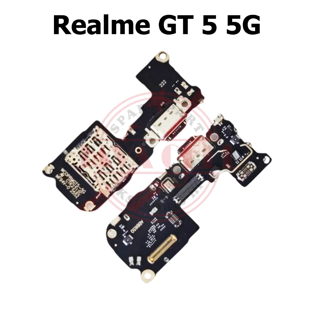Flexible Charger Connector + Mic Con Simcard Realme GT 5 5G Original ...