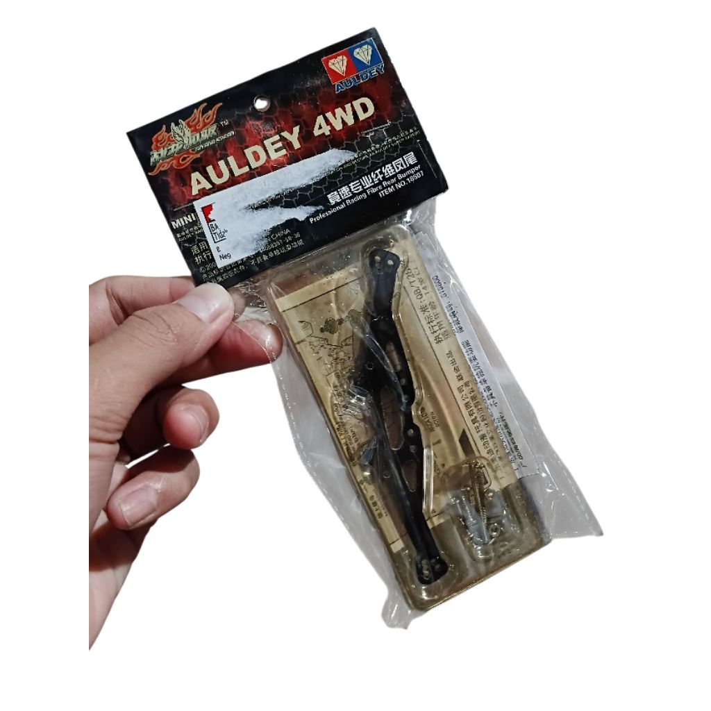AULDEY MINI 4WD 18507 PROFESSIONAL RACING FIBER REAR BUMPER | Shopee ...