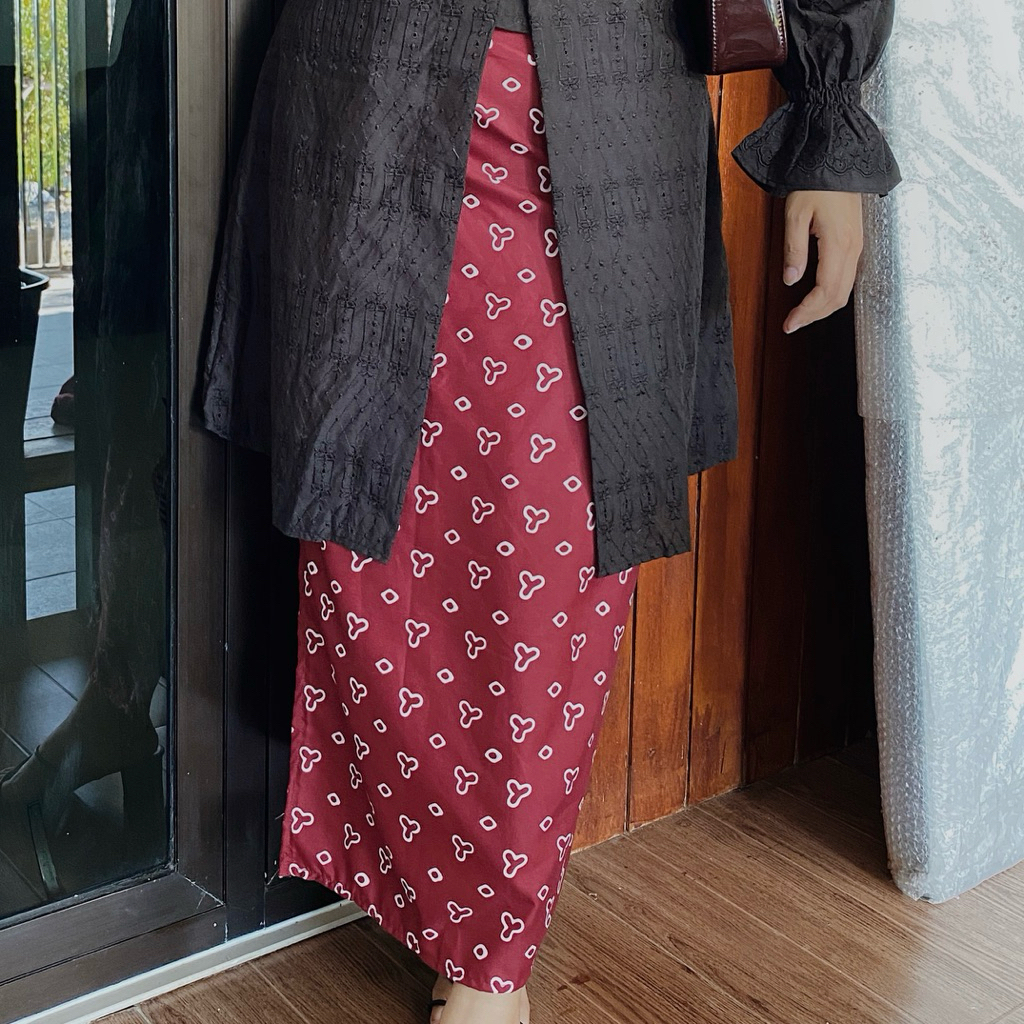 Jumputan Batik Wrap Skirt | Songket Skirt | Formal Graduation Skirt ...