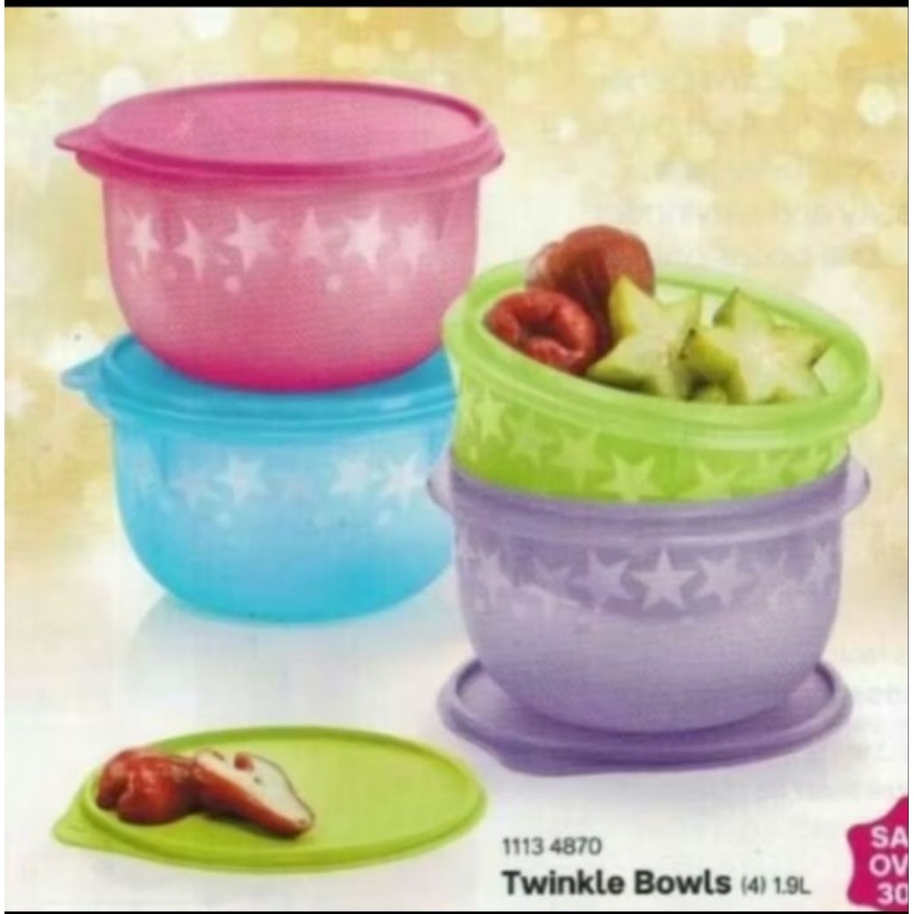 Tupperware Bowl Star Motif 2 liters Original | Shopee Philippines