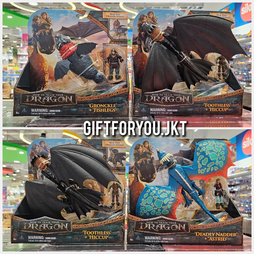How to Train Your Dragon Toothless Hiccup Deadly Nadder Astrid Gronckle ...