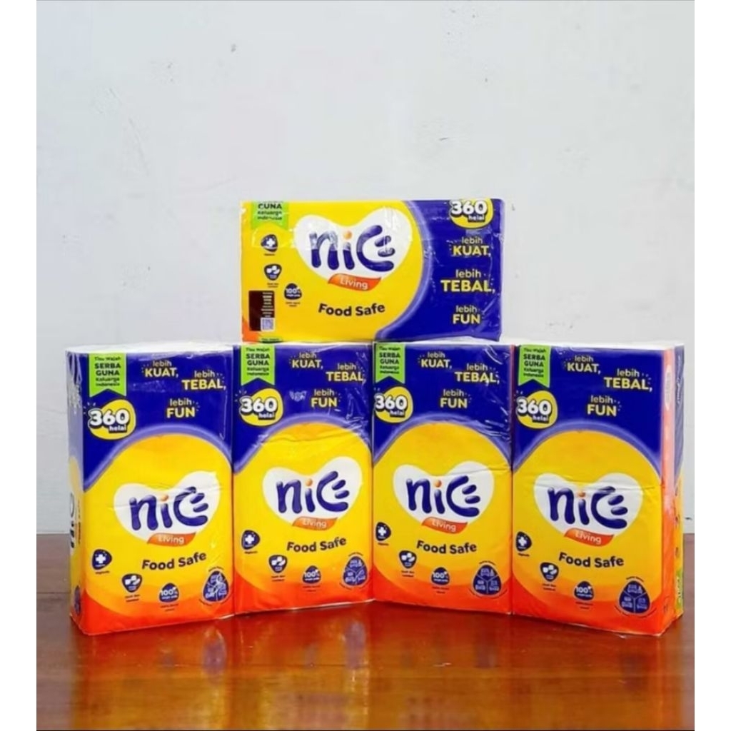 Nice Tissue 360 strands / Facial Tissue / Multipurpose Tissue | Shopee ...
