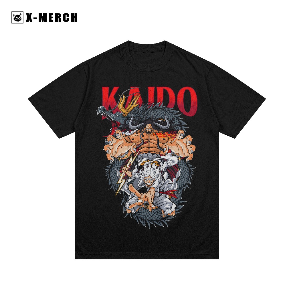 Men's Anime T-Shirt - One Piece KAIDO x Monkey D Luffy Gear 5 | Shopee ...