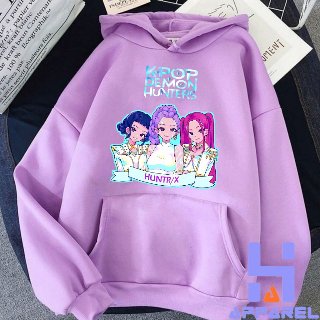 HUNTRIX KPOP DEMON HUNTERS CHARACTER CHILDREN'S HOODIE JACKET | Shopee ...