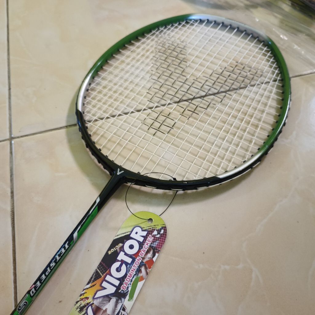 Victor Badminton Racket without pull joints 21 lbs - 23 lbs + bonus ...