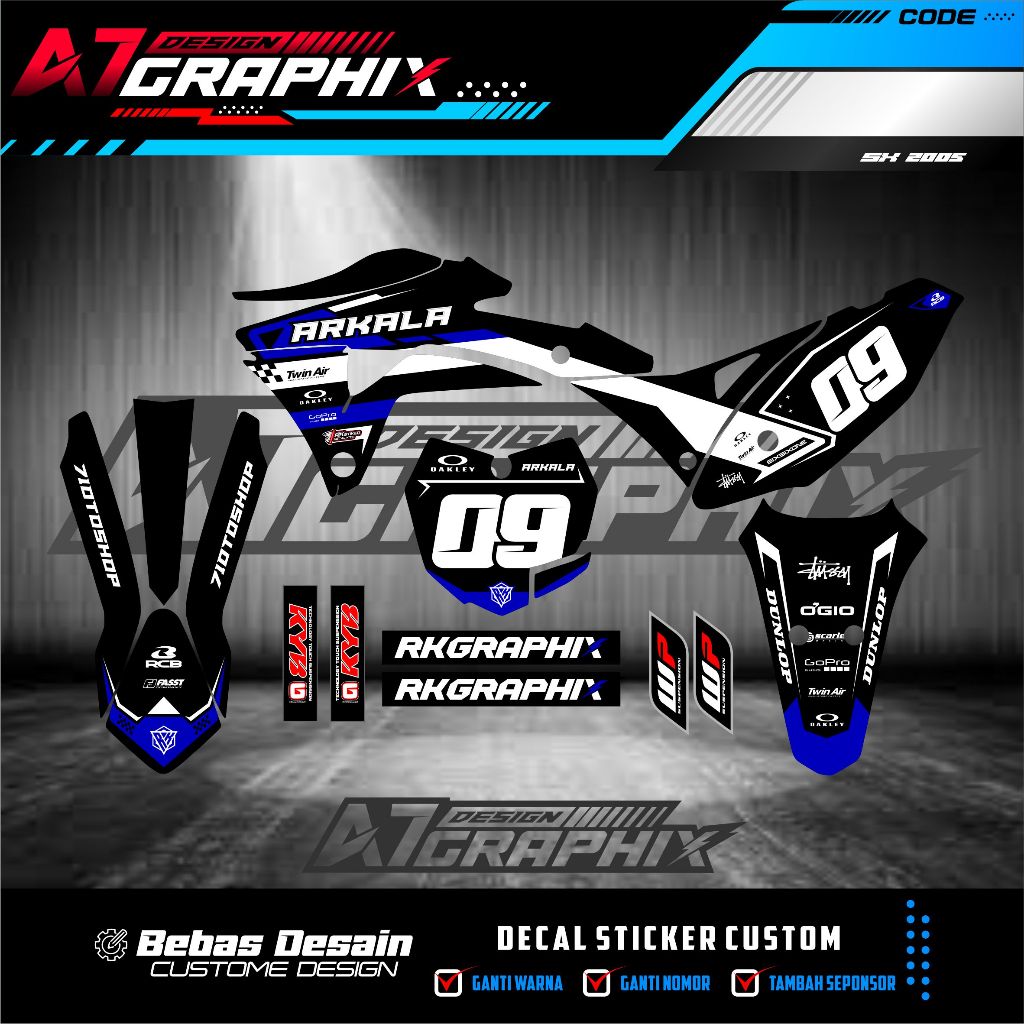 KLX GORDON STICKER DECAL - KLX GORDON MOTORCYCLE DECAL STILL EDIT FREE ...