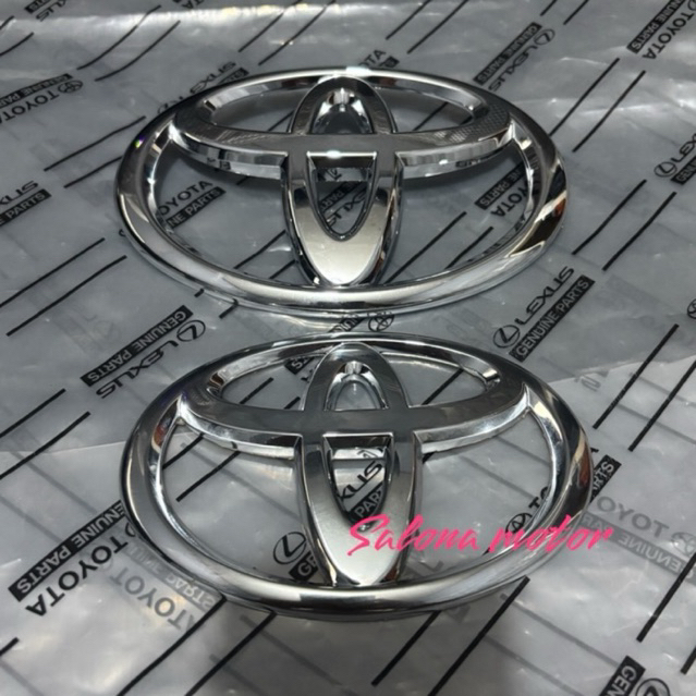 Toyota front and rear innova reborn original chrome logo emblem ...