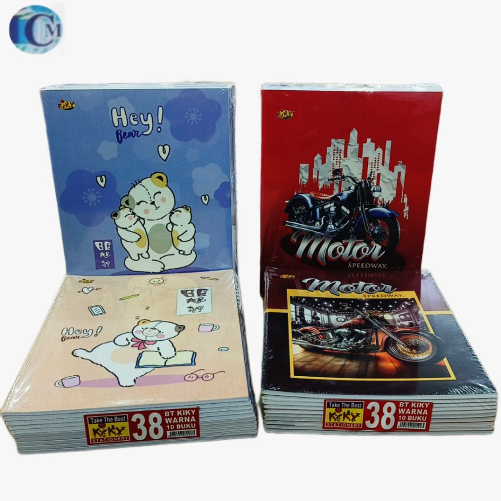 KIKY COLOR NOTEBOOK 38 SHEETS 1 PACK (10 Books) | Shopee Philippines