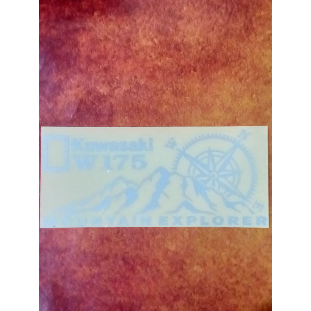 Kawasaki W175 Explorer Mountain Cutting Sticker | Shopee Philippines