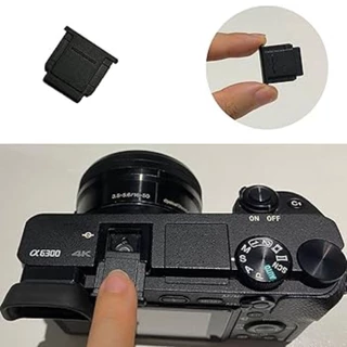 Cache Griffe Flash Métal Pour Sony - Graphite Argenté - Pour A6500, A6300, A6000, A7 Series, NEX-6…