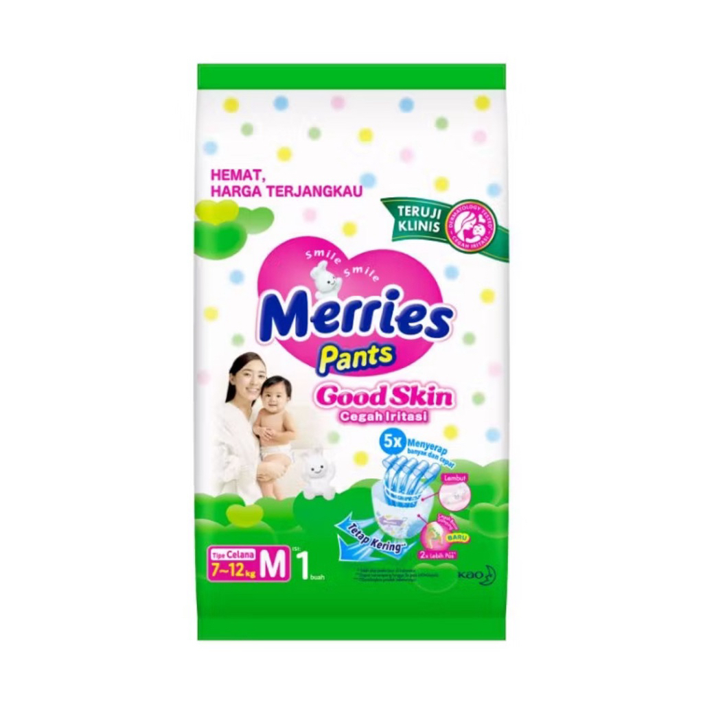 Merries Pants Renceng contains 6 sachets of size M diapers Merries ...