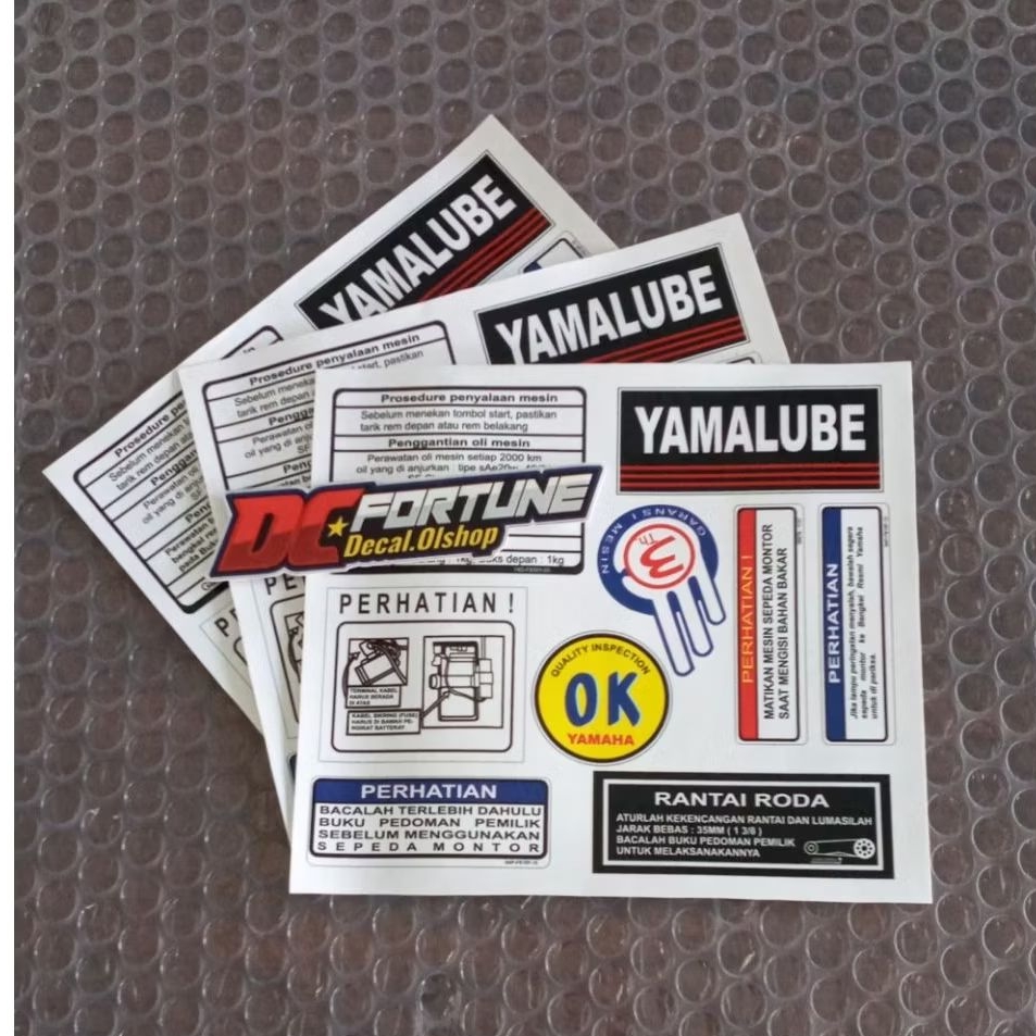 Complementary stickers for Yamaha fiz R vega R jupiter rx king detail ...