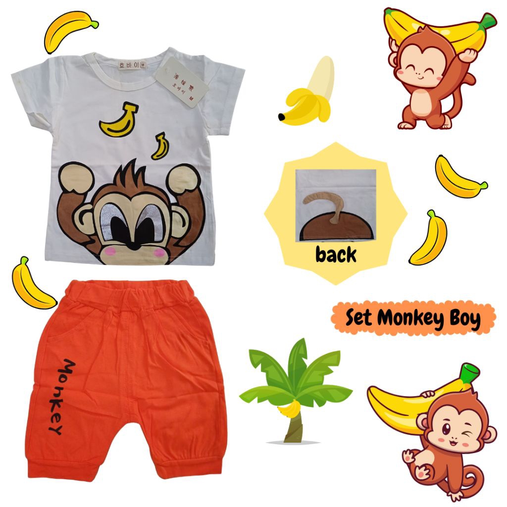 Boys' Set Bananamonkey | Shopee Philippines