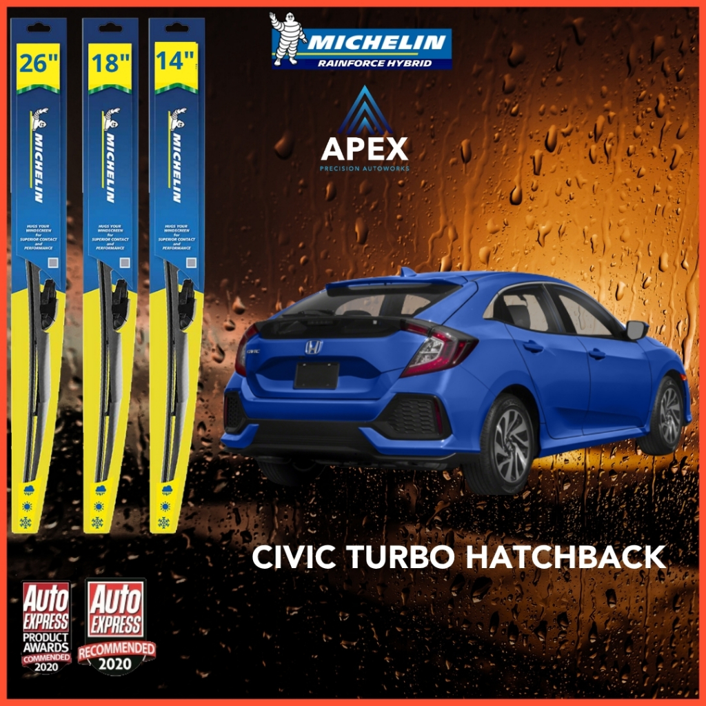 Michelin High Performance 2-Wiper Blade Set | 26” & 24” Frameless | Fits Select Honda Models 2013-2026 | Front Left/Right