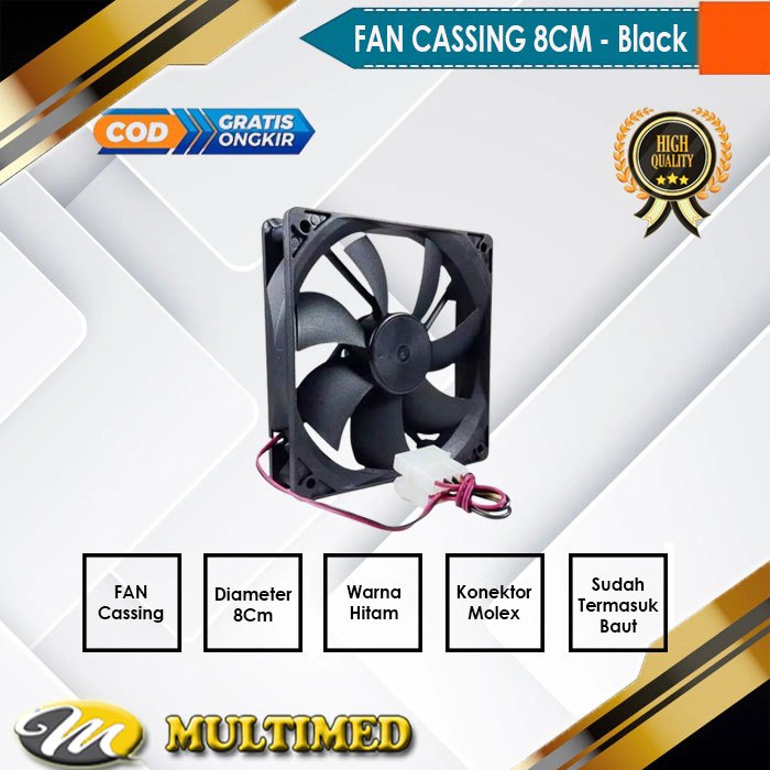 FAN Casing 8CM Black | Shopee Philippines