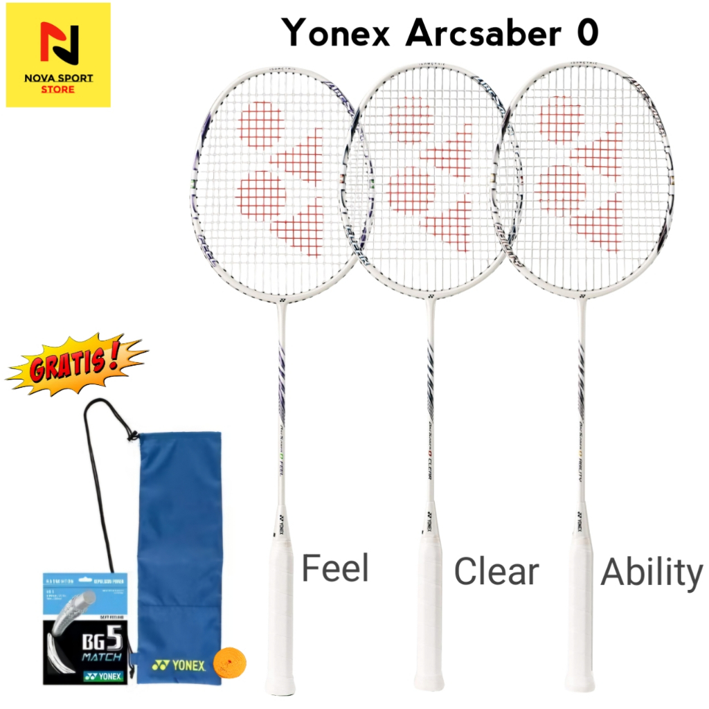 Yonex Arcsaber 0 White Badminton Racket | Shopee Philippines