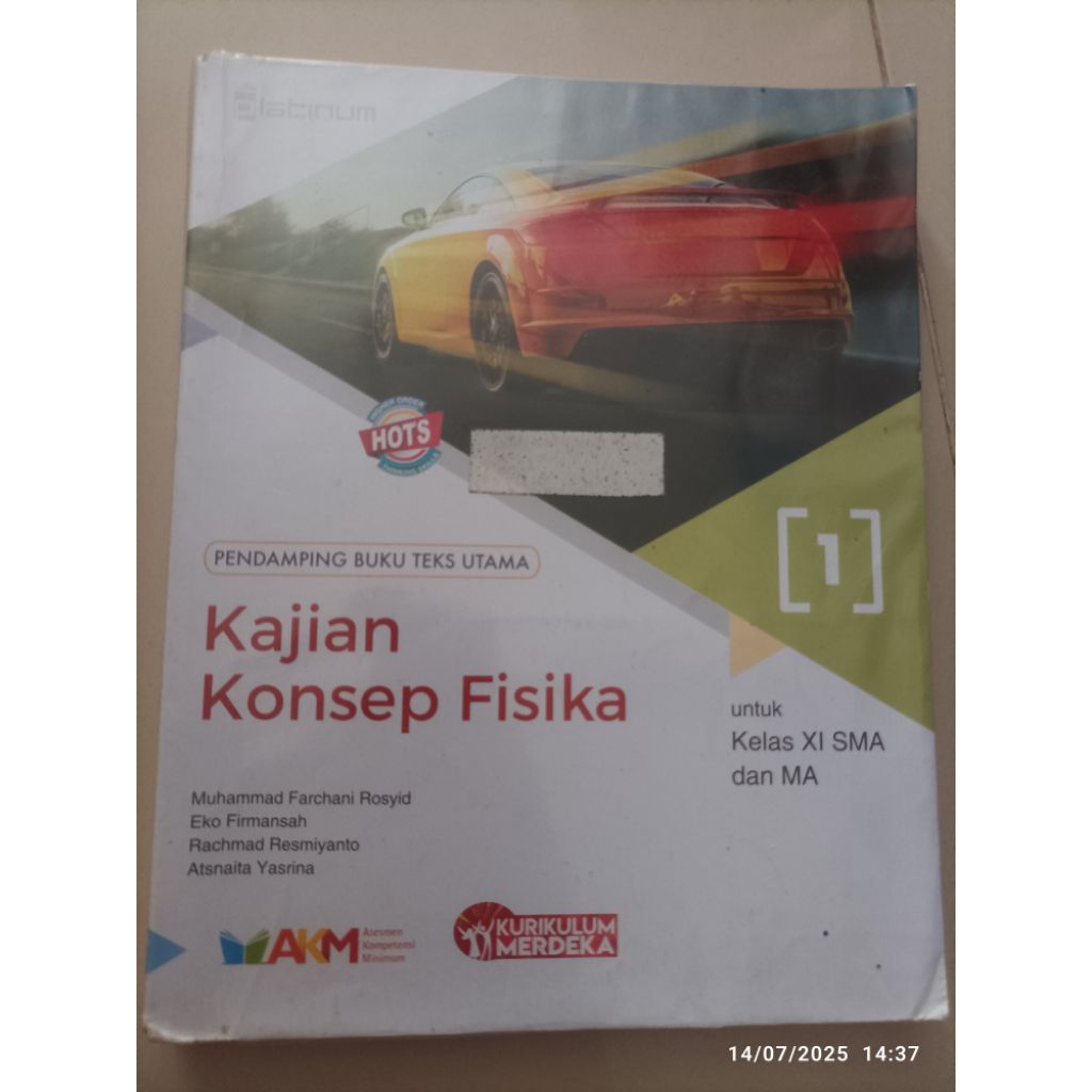 Independent curriculum book for grade XI SMA and MA Physical concept ...