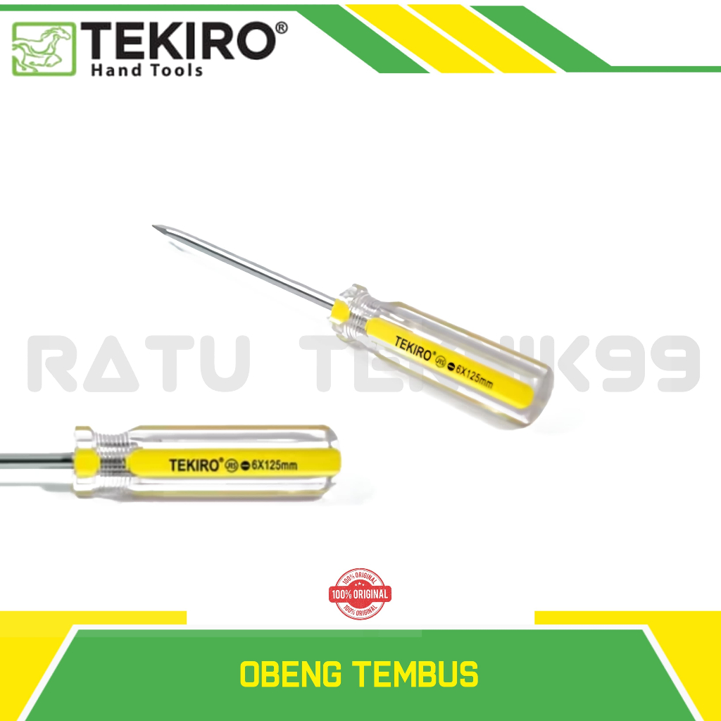 Tekiro crystal screwdriver 6x125,150,200 (+-) | Shopee Philippines