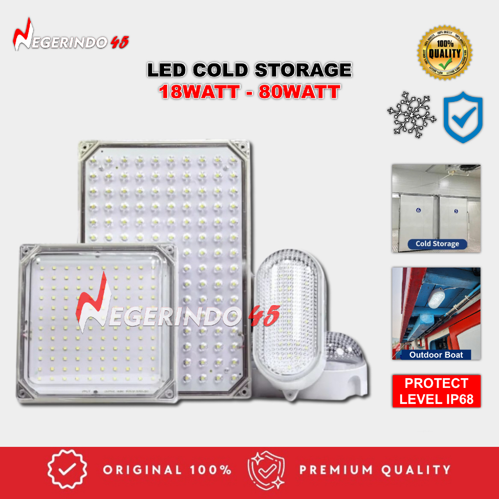 COLD STORAGE LED LAMP 18 30 80 WATT WATERPROOF BACK COOLING ROOM LAMP ...