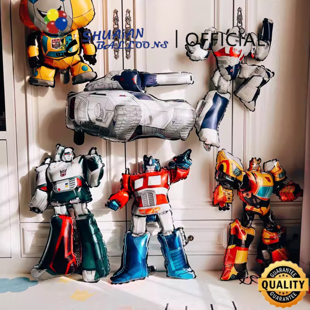 Optimus Prime Ballon décoratif en aluminium Mylar Motif Bumblebee Transformers 76,2 cm