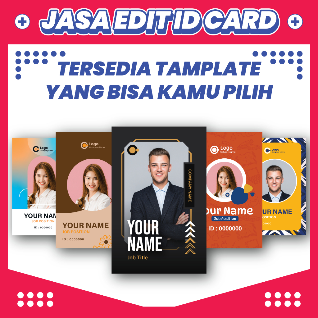 ID Card Editing Services Digital UV Unit ID Card Templates | Shopee Philippines