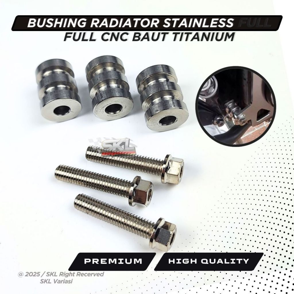 BOSH BUSHING RADIATOR STAINLESS FULL CNC TITANIUM BOLT | Shopee Philippines