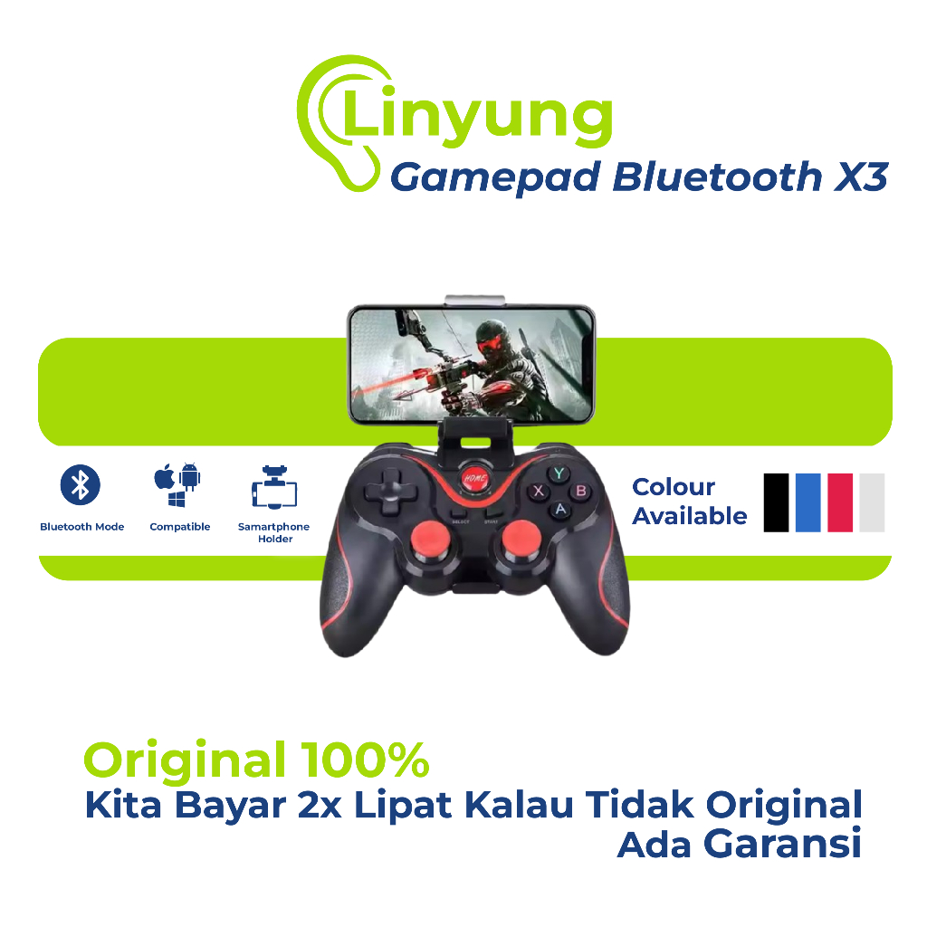 Gamepad X3 Wireless Bluetooth Joystick – Controller for Android, iOS ...
