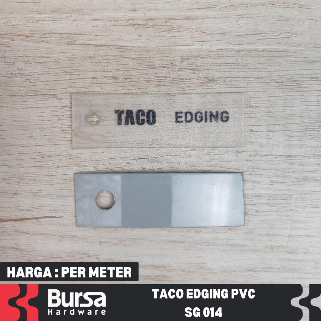 Taco Edging Pvc SG 014 22mm & 42mm Price Per Meter Pre Order | Shopee ...
