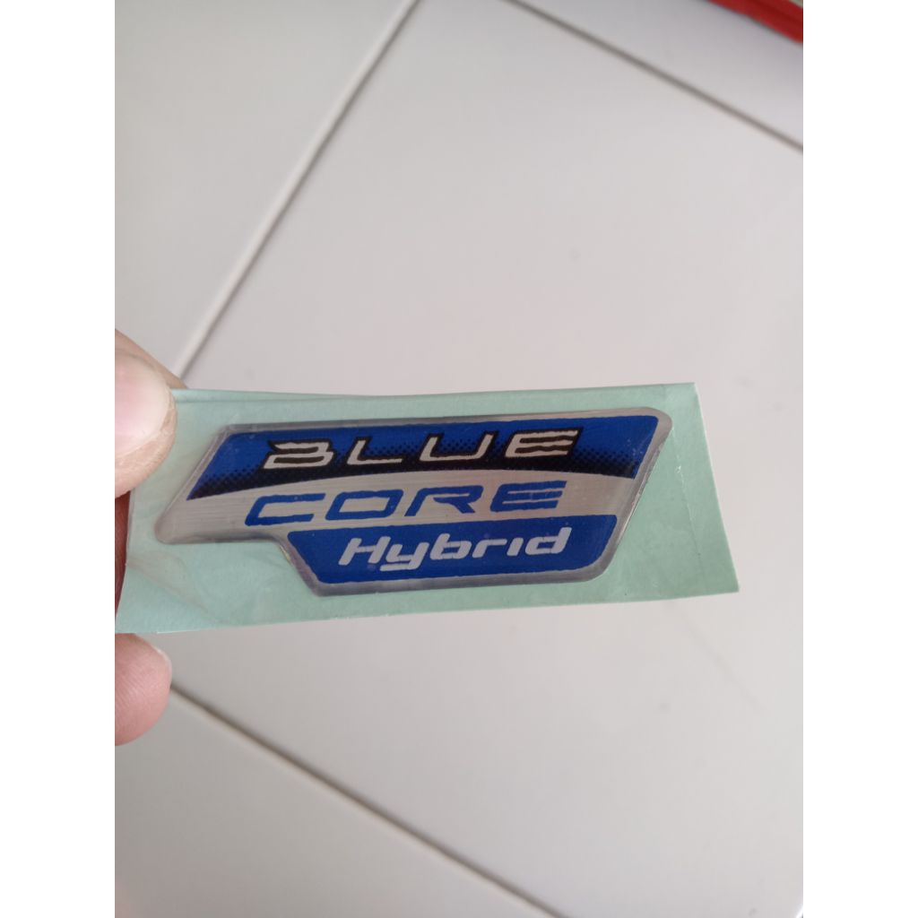 Blue Core Hybrid Embossed Sticker Emblem | Shopee Philippines
