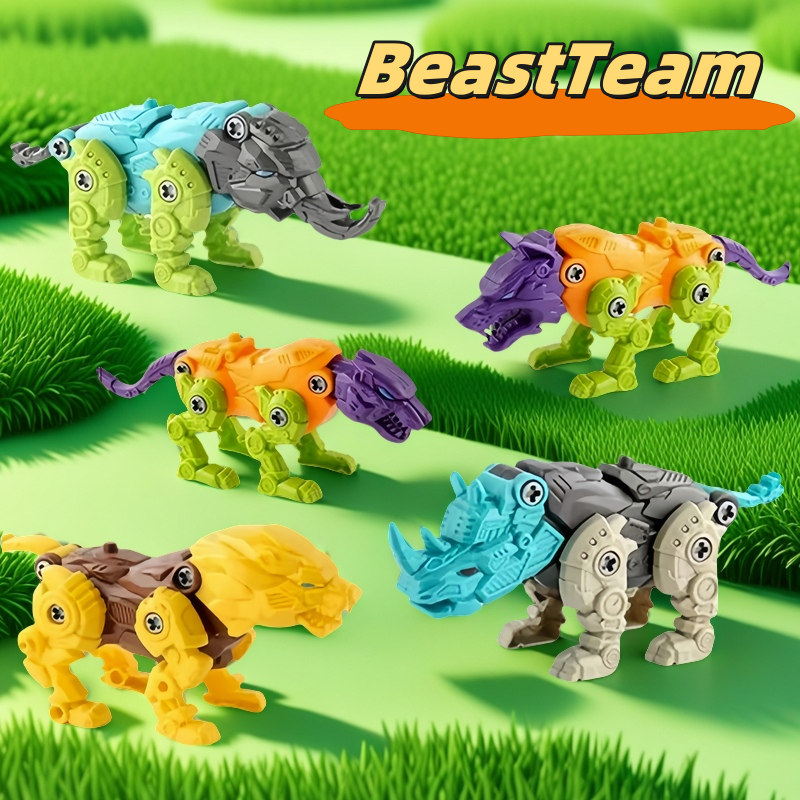 Wild Animal DIY Toys - Lion/Wolf/Cheetah Sabana - Disassemble Children ...