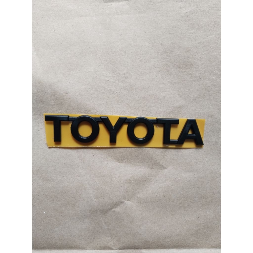 Original matte black Toyota writing emblem | Shopee Philippines