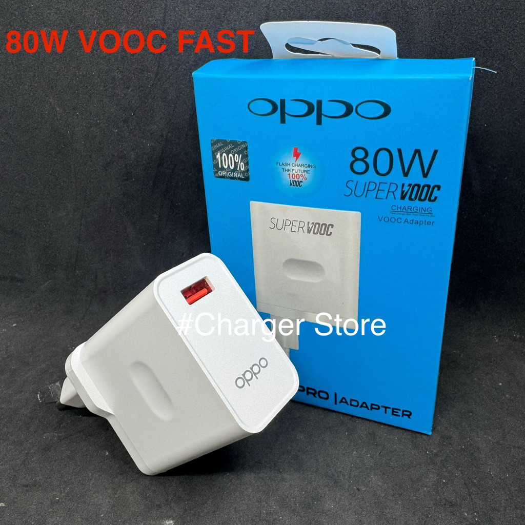 Oppo 80W SUPER VOOC DART Fast Charging Adapter 80Watt Mobile Phone Charging  OPPO VOOC Fast Charging