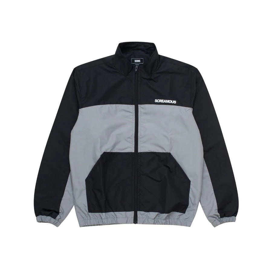 Screamous WindBreaker Jacket - JACKET JERIEL BLACK GREY | Shopee ...