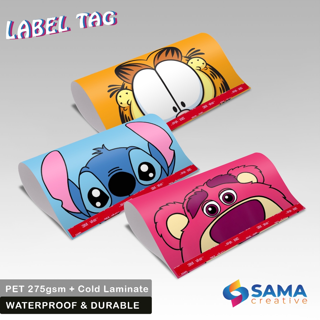 Cartoon Series - Label CarTAG - Trunk Door Cover Variations - Cartoon ...