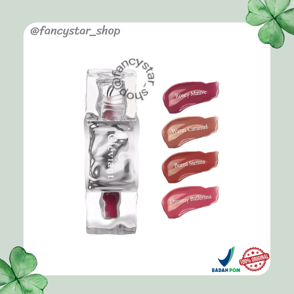 CLEVIANT Crystal Glazy Tint Lip Tint (2.5gr) | Shopee Philippines
