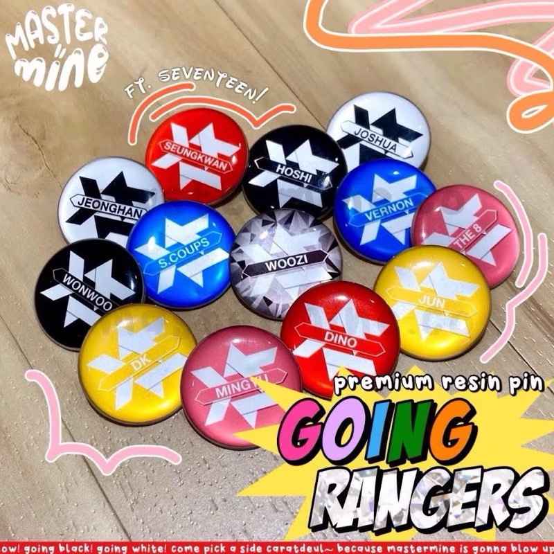 SEVENTEEN SVT GOING RANGER PIN RESIN | Shopee Philippines