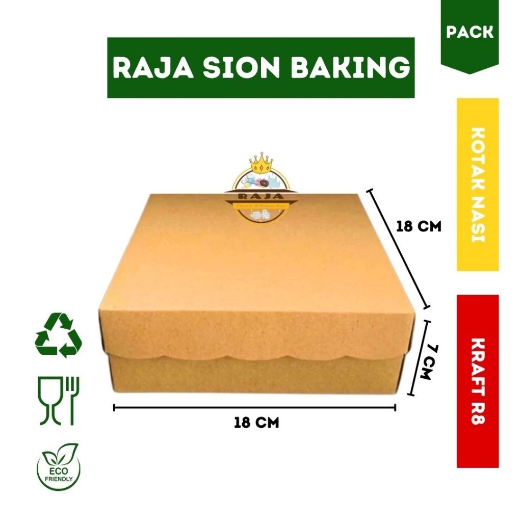 Rice Box 18x18 CM R8 Kraft (PACK: 100 PCS) | Shopee Philippines