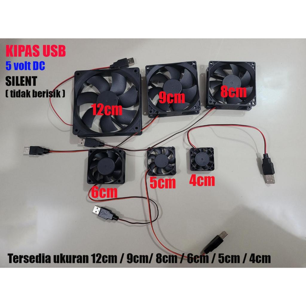 Usb fan 5v dc 12cm 9cm 8cm 6cm 5cm 4cm cooling cooler fan exhaust air ...