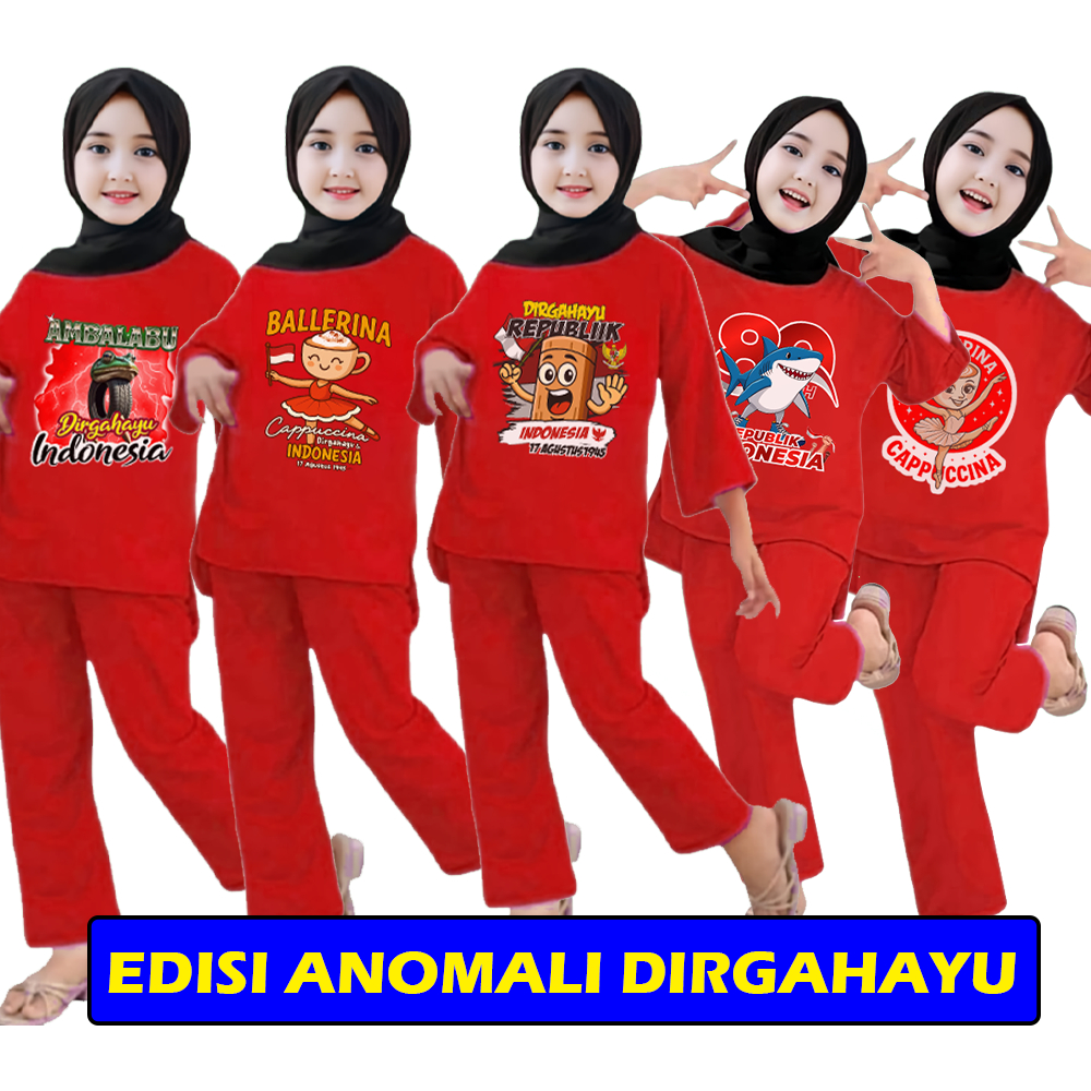 MERAH Merdeka Anomali Children's Suit Wanset 17 August Ballerina Couple ...
