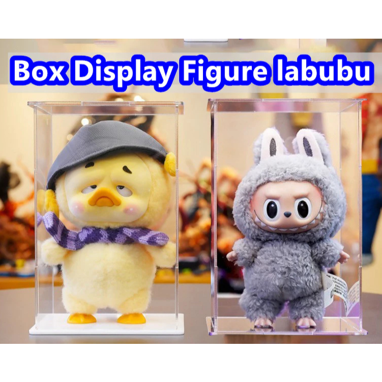 LABUBU Acrylic Box Acrylic Box Labubu Figure Display Box/ Upset Duck ...