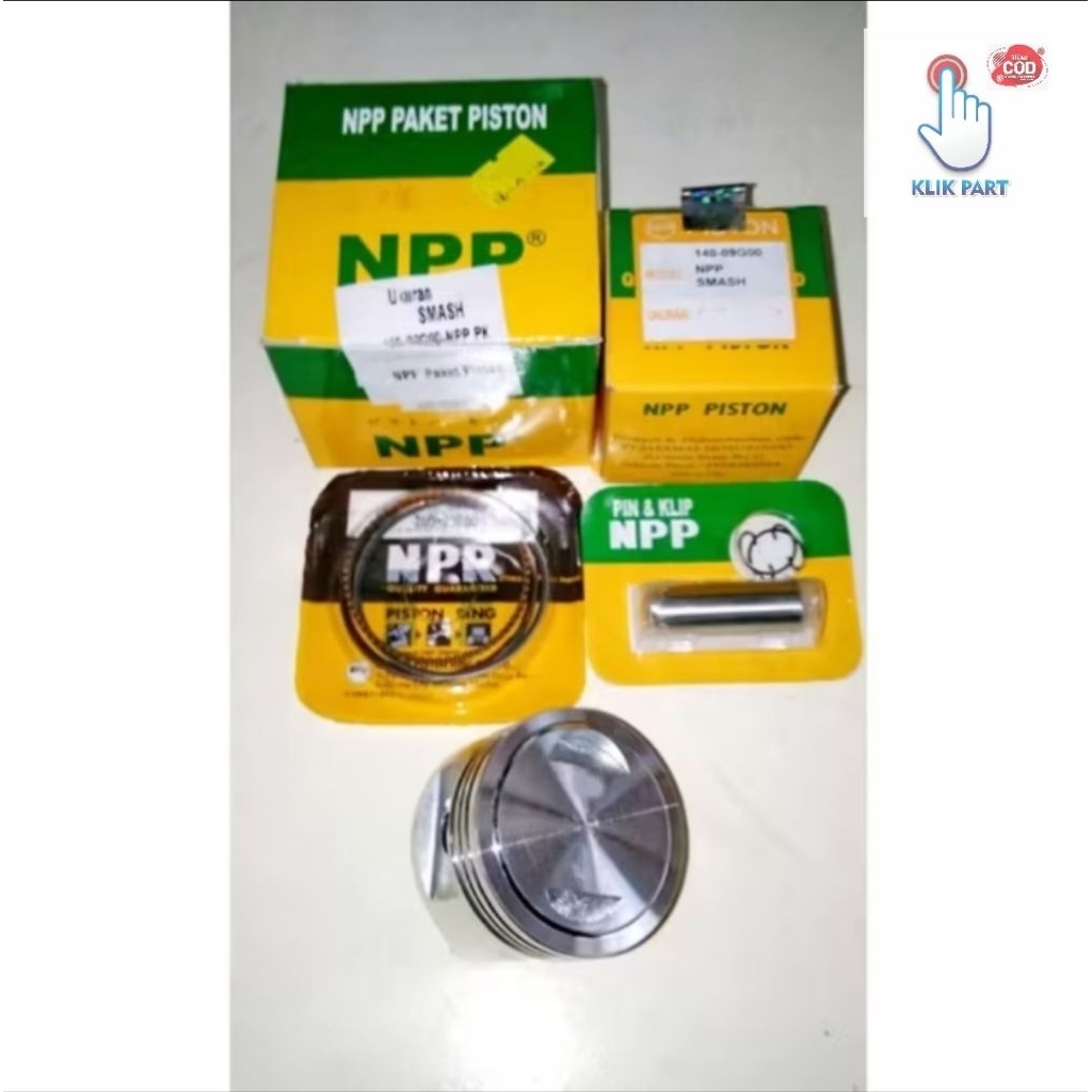 100-09G00-NPP-PK piston kit package suzuki smash brand NPP | Shopee ...