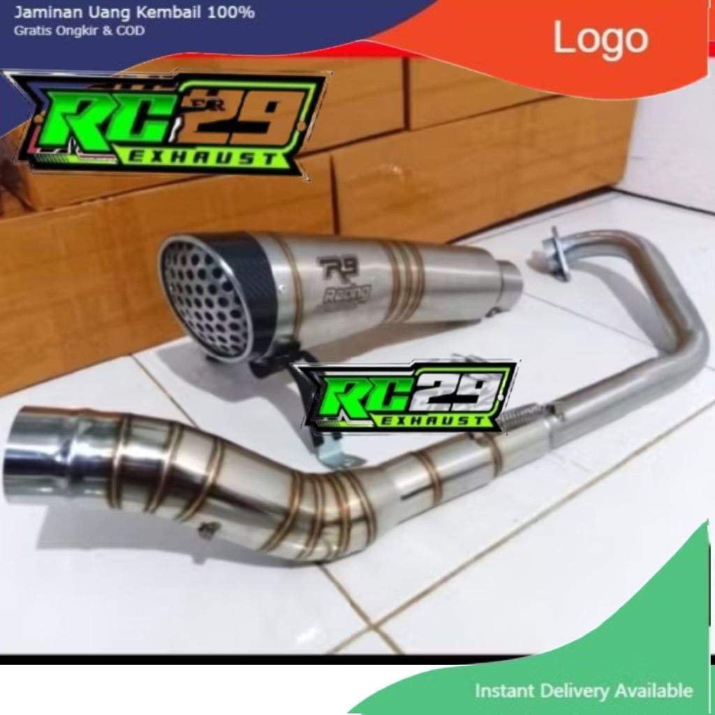 EXHAUST R9 H2 TITAN PNP LC135 V1-V8, Y15ZR, Y15, RS150, RSX150, YZF-R15 ...