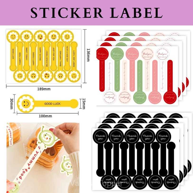 100Pcs Aesthetic Long Label Stickers | Shopee Philippines